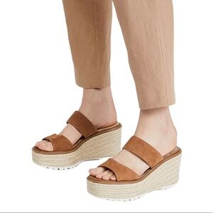 Sam Edelman Luca Espadrille Platform Wedges Sandals Size 10